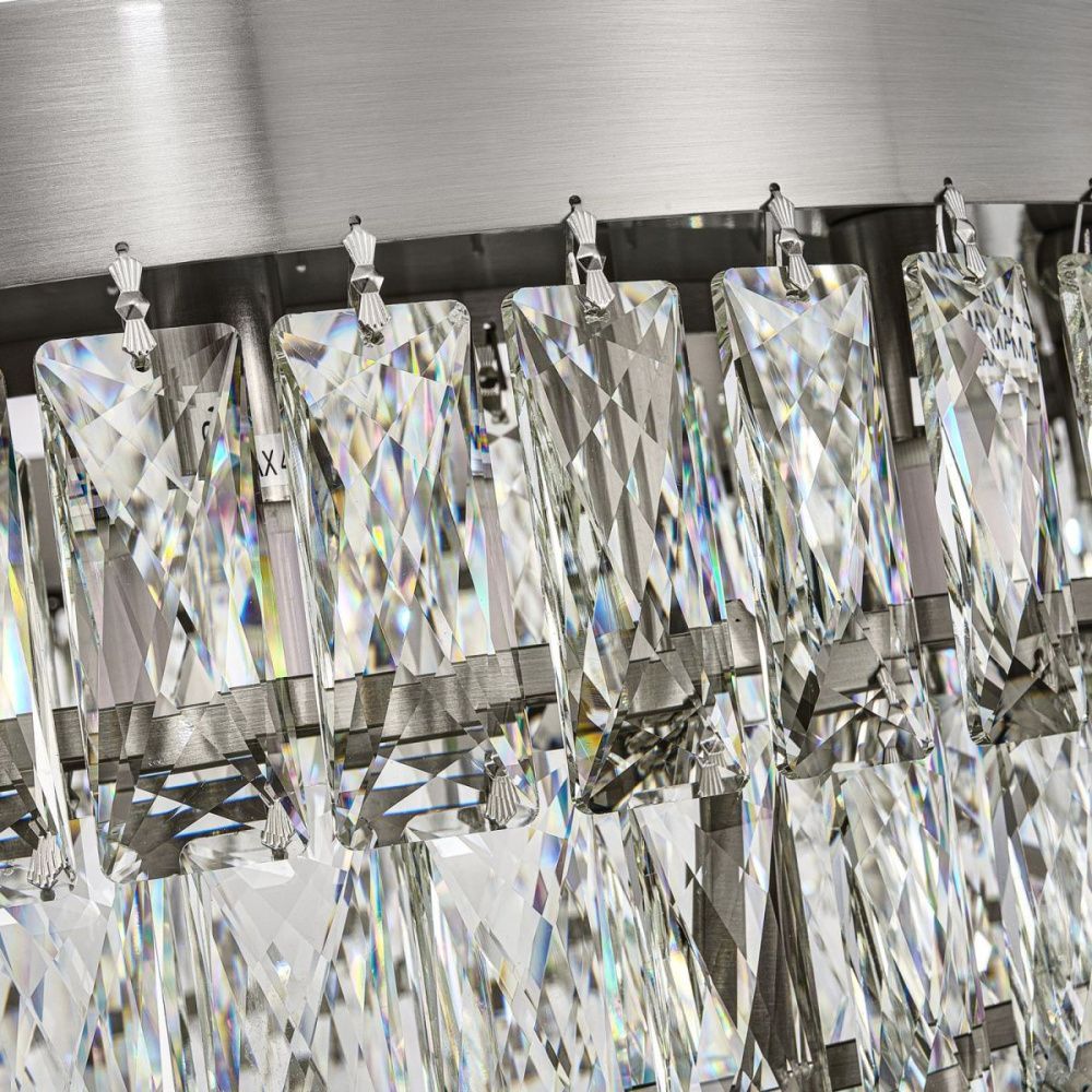 Подвесная люстра 60 см, Favourite Magnitudo 4715-12P, никель