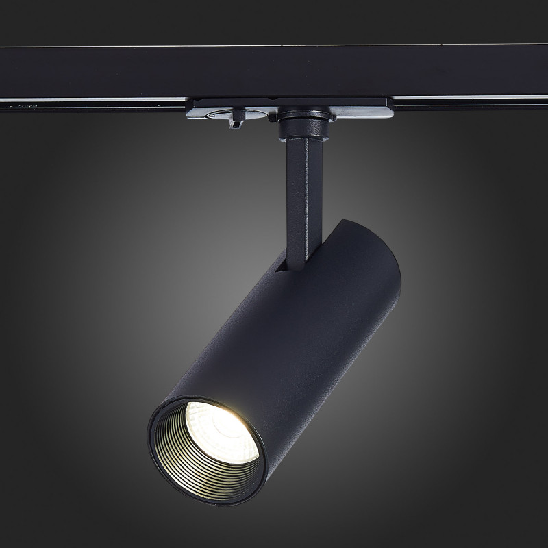 Трековый светильник 14*5 см, 10W, 4000K ST LUCE ST350.446.10.36 Матовый черный