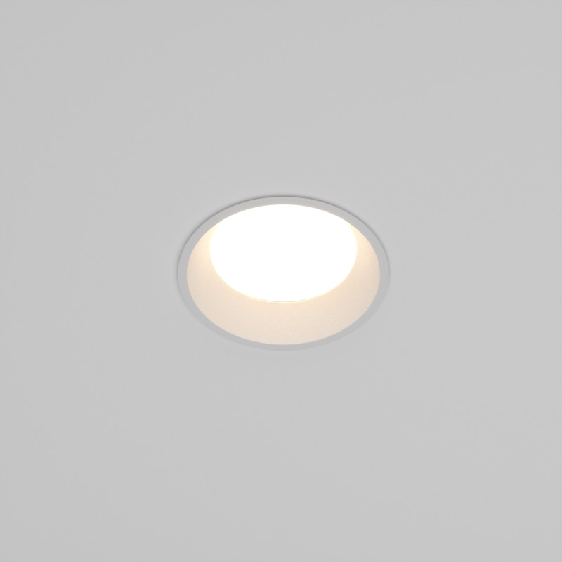 Встраиваемый светильник Downlight 9*4,6 см, 8W, 3000-4000-6000K 120° Maytoni Technical Okno DL055-8W3-4-6K-W белый