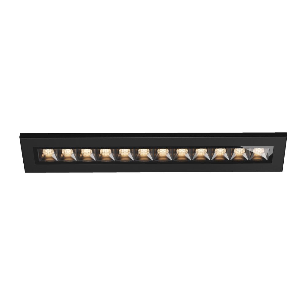 Встраиваемый светильник 28*5,2-5,7 см, LED*12W, 3000K, Maytoni Ghost O488DL-L12GF3K, Графит