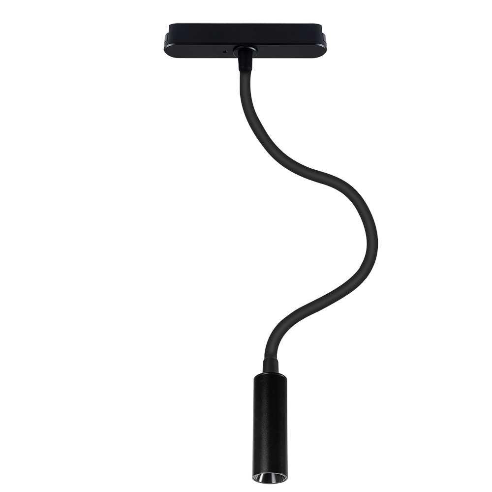 Трековый светильник 14,5*2,6*3,6 см, LED * 1 * 3W, 4000 К, Arte Lamp Rapid A6162PL-1BK, Черный