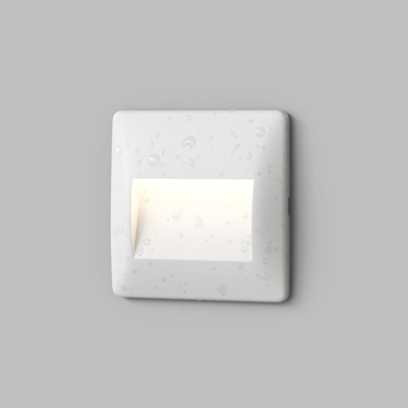 Подсветка ступеней лестницы 8,5*2,7*8,5- см, *LED*2.5W, 3000K, Denkirs Helm DK1210-WH, белый полимер