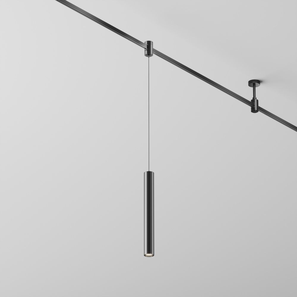 Трековый светильник  TR155-1-5W4K-B **-30 см, *LED*5W, 4000K, Maytoni technical FLARITY TR155-1-5W4K-B, Черный