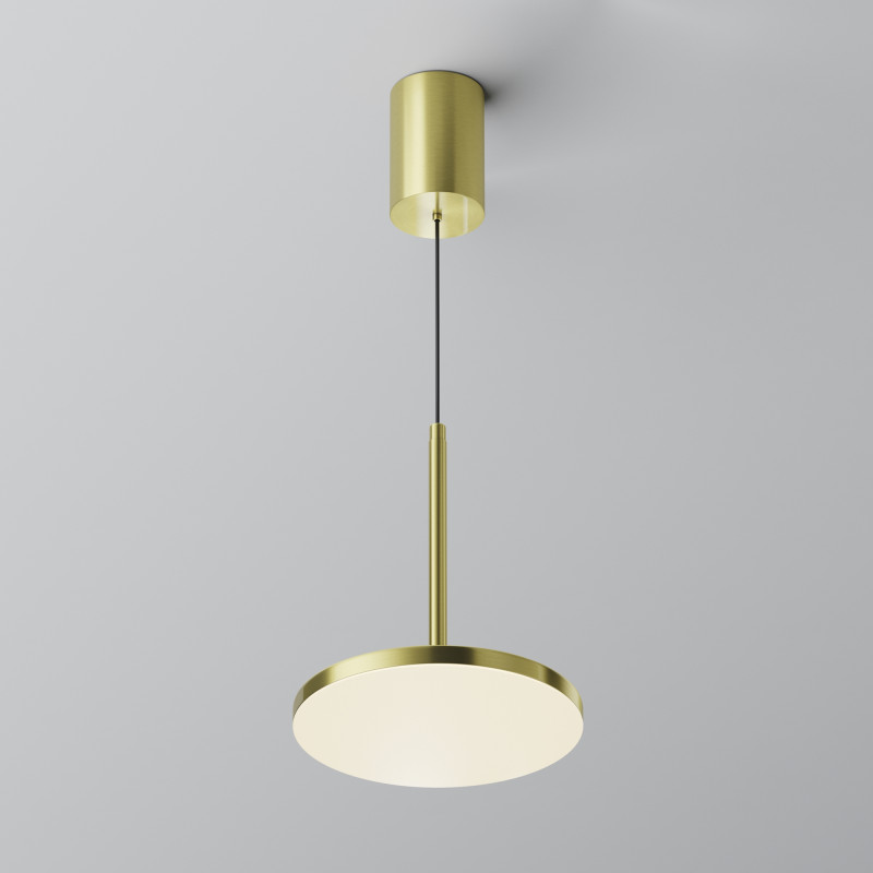 Светильник 19 см, 12W, 4000K, Maytoni Plato P076PL-L12W4K-BS, латунь