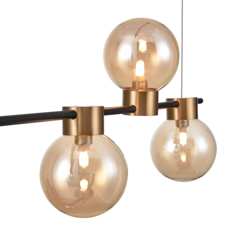 Подвесной светильник 12*102*150 см, 4*G9 черный Vele Luce Ideale VL5872P14