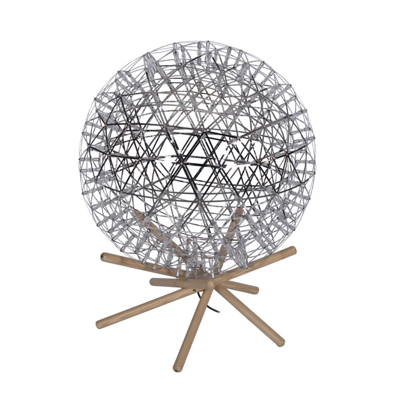 Светодиодный торшер 61 см, 48W, 3000K LOFT IT Raimond 9027-61F хром, дерево