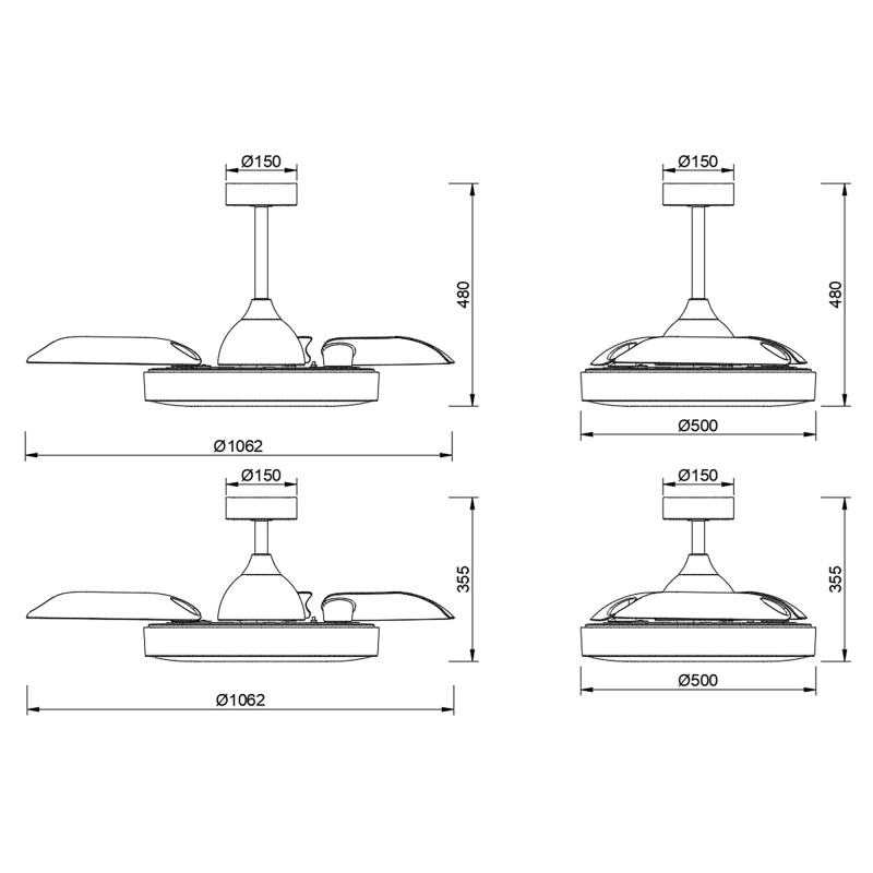 Подвесной светильник *106,2*48 см, LED *  60W, 3000К-6000К Mantra Coin 8216, белый