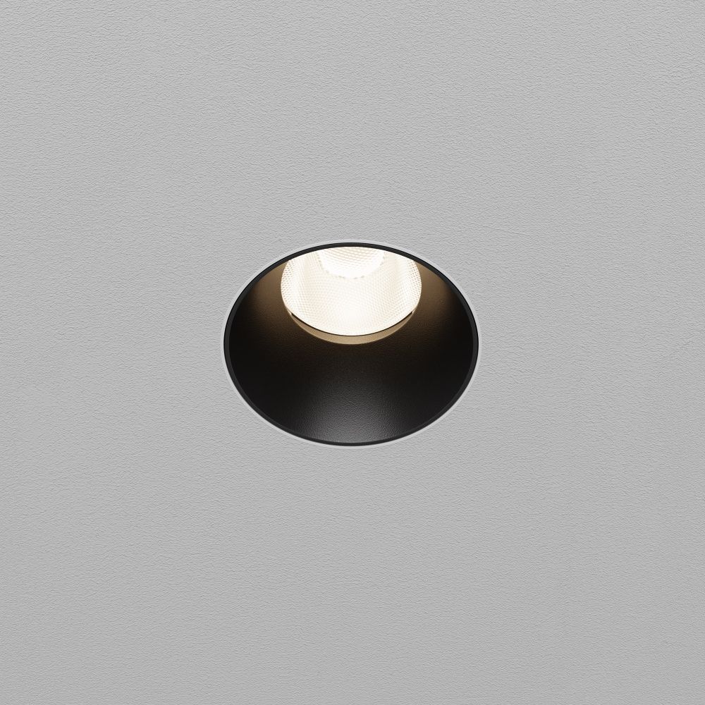 Встраиваемый светильник  DL119-10W-4K-TRS-B **-8,2 см, *LED*10W, 4000K, Maytoni technical Dip DL119-10W-4K-TRS-B, Черный