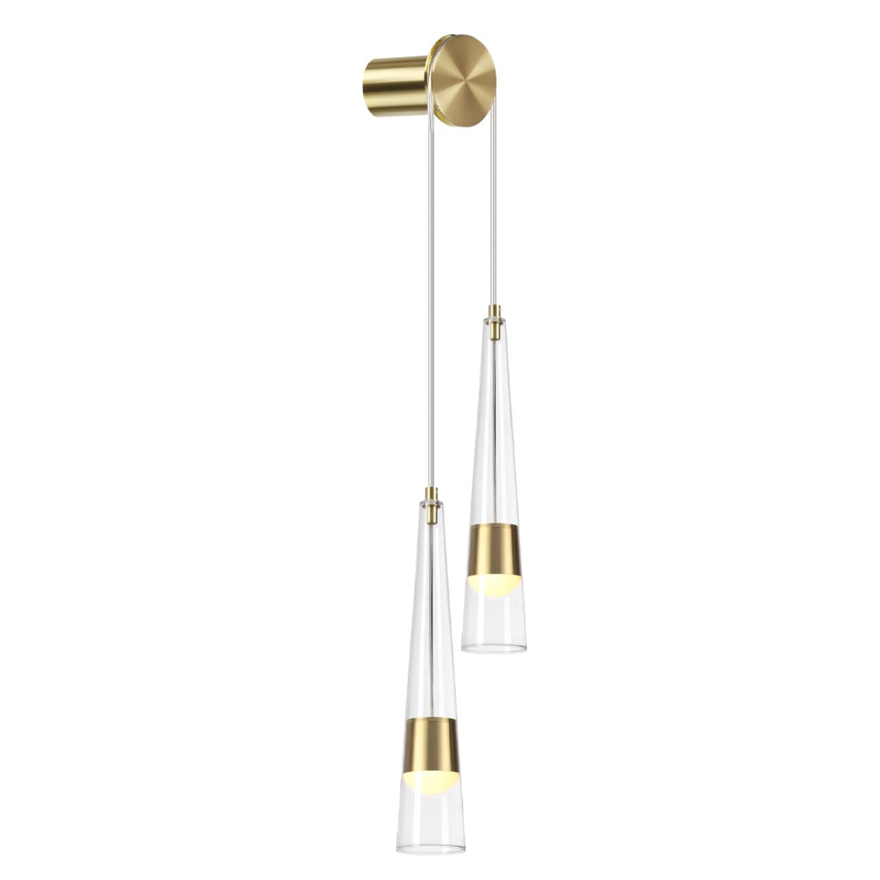 Бра 16*100 см,  LED*W, 3000 К, Odeon Light Lump, золотой 5043/24WL
