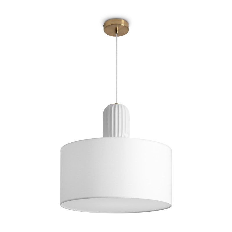 Подвесной светильник 40*40*204 см, 1*E27*60W, Freya Ceram FR5491PL-01BS, латунный