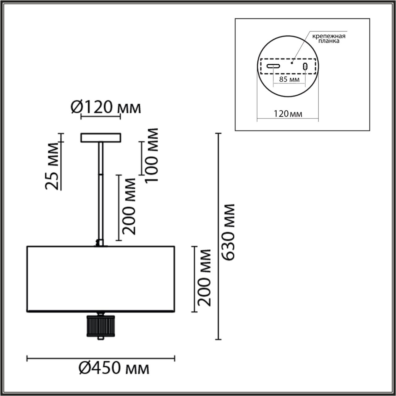 Люстра потолочная 45*45*63 см, 5*E14 Lumion Damona 8108/5C латунь титаниум