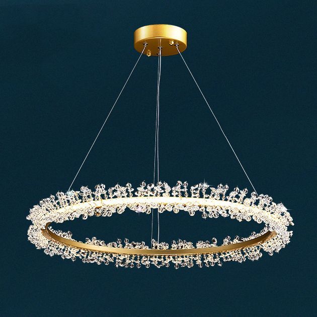 Подвесная люстра THERA D60 Gold 60*60*5 см, 1*LED*30W, ImperiumLoft THERA01, Золотистый