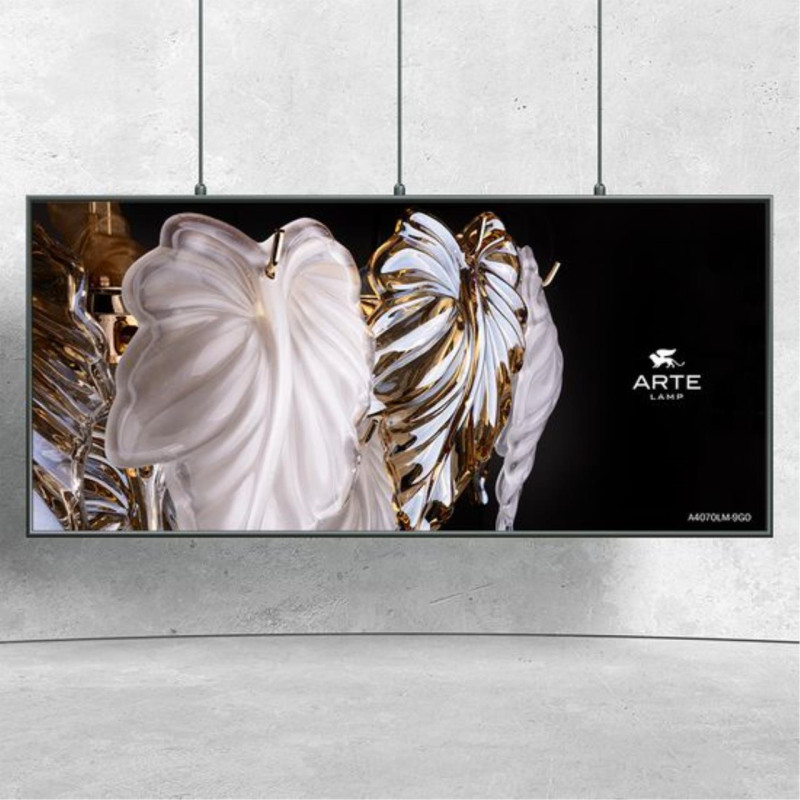Люстра 61*43 см, 9 E14*40W,  К, Arte Lamp Lilly A4070LM-9GO, Золото