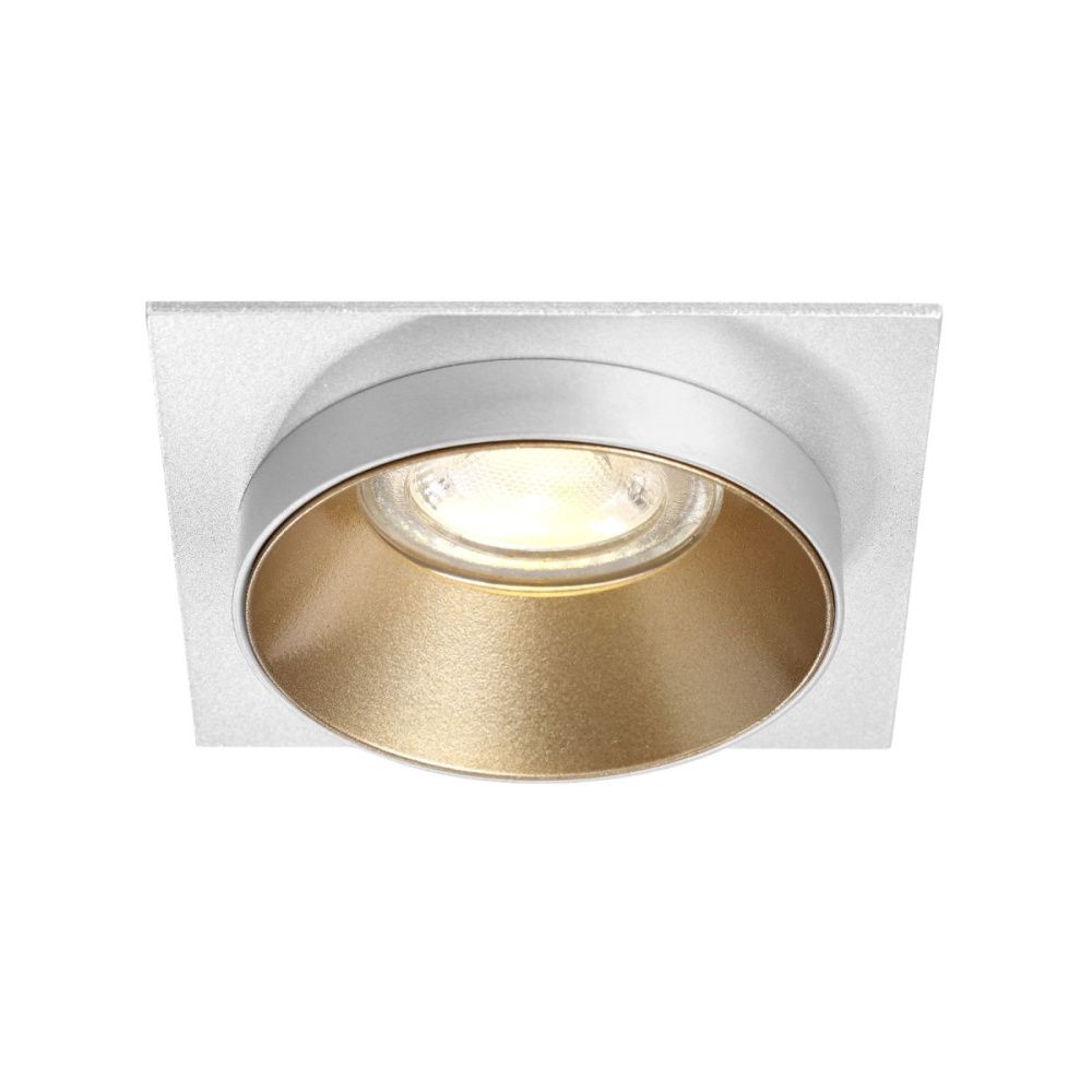 Встраиваемый светильник 9 см, Crystal Lux CLT 044C1 GO-WH-WH, белый-золото, вр 6,2 см