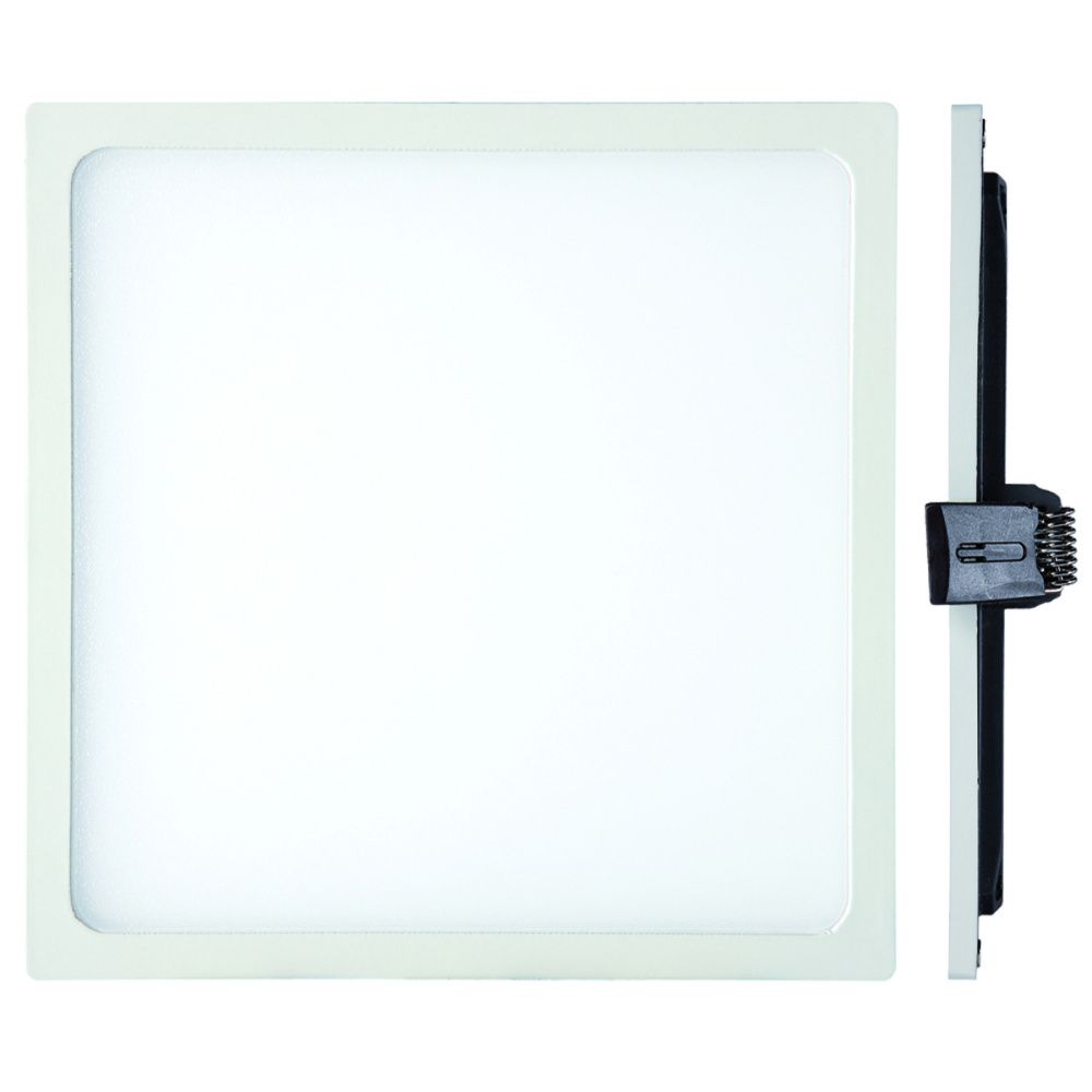 Светильник встраиваемый 14,5*14,5*2,5-2,5 см, вр 13 см, *LED*12W, 3000K, Mantra Saona MANC0195, матовый белый