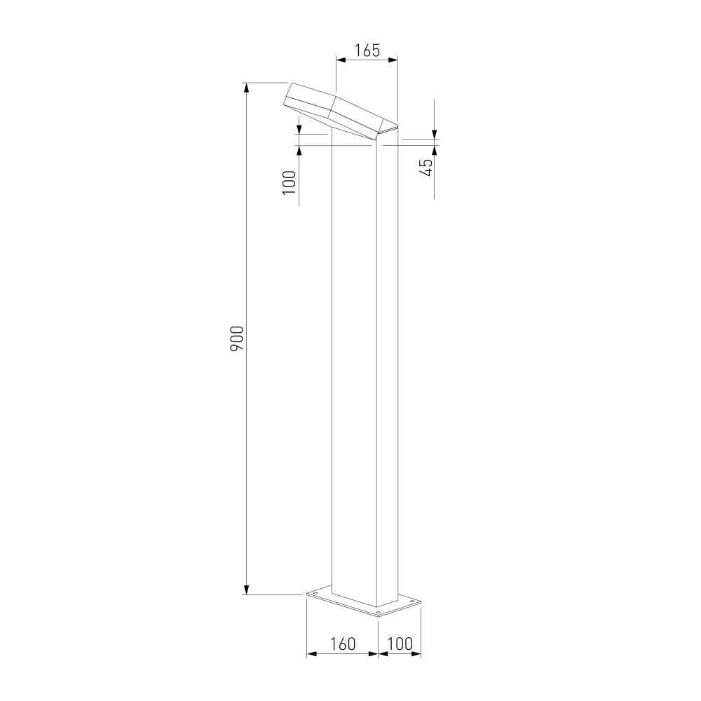 Ландшафтный уличный светильник Sensor 3000K Чёрный IP54 1542 TECHNO LED черный Elektrostandard  4690389219238, a072088