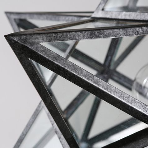 Люстра Black Star Clear Glass 35 см 35*35*37 см, 1*E27*60W, ImperiumLoft 101314-26, Чёрный