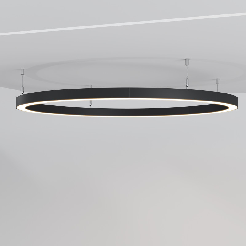 Радиусный профиль ALM-3535R-B-D-45°-0.8M 3,5*3,5*32,79 см, Maytoni Led Strip черный