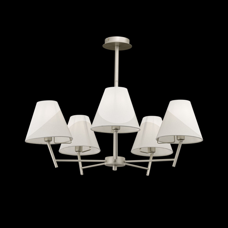Потолочная люстра Freya Vanessa FR5084PL-05G, диаметр 72 см, серебро