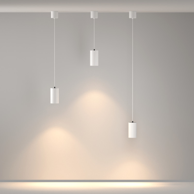 Подвесной светильник 7,5*7,5*13,5 см, LED, 20W, 3000К, Maytoni Technical Vol P100PL-20W3K-W белый