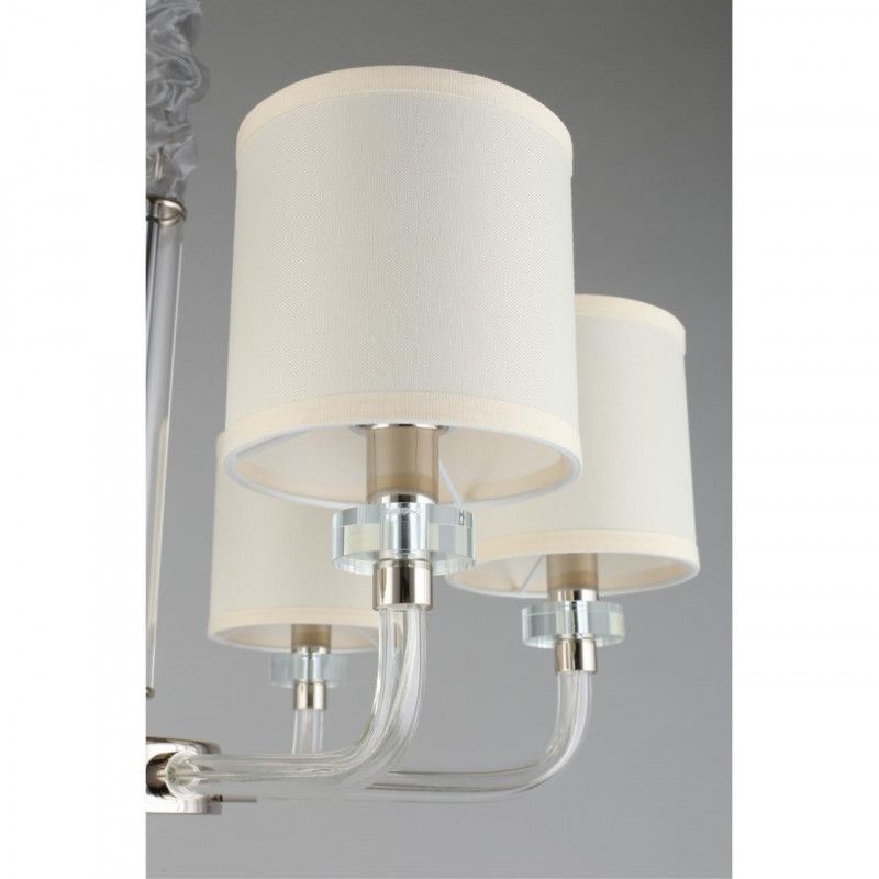 Подвесная люстра 69*65-150 см, 6*E14, 40W, Aployt Mona APL.729.03.06, хром