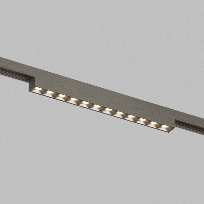 Светильник на шине 23,2*1,9*2,7 см, *LED*910Lm, 3000-4000-6000K, Denkirs Shine Grill Zigbee DK5971-DN, темный никель
