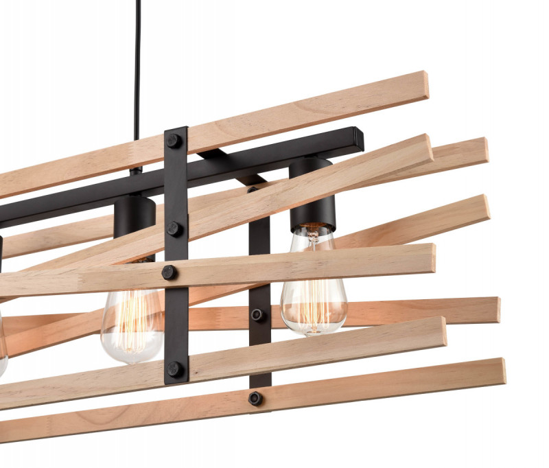 Подвесной светильник 20*90*130 см, 4*E27 черный Vele Luce Tendenza VL6492P04