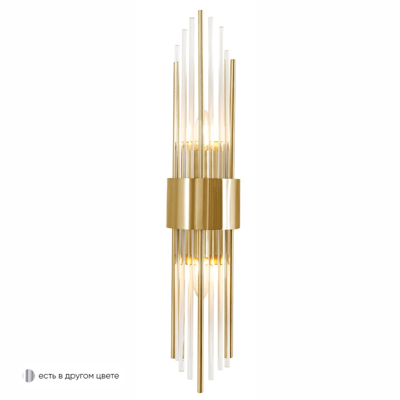 Бра 60 см, Crystal Lux ATENTO AP2 BRASS/TRANSPARENTE, латунь