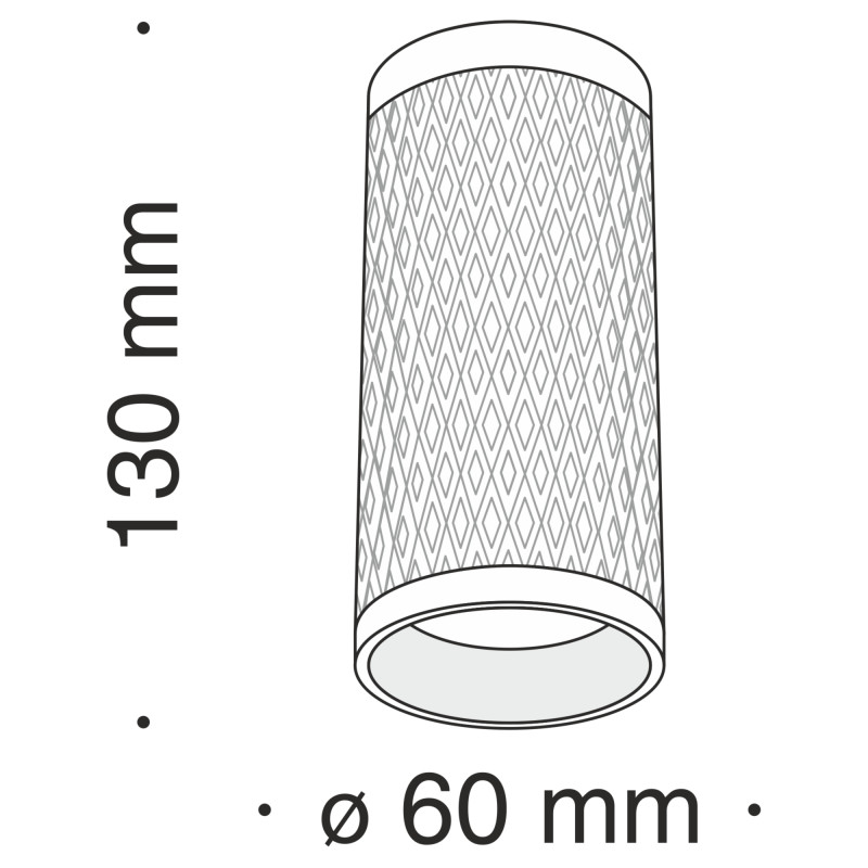 Светильник 6*6 см, GU10 50W, Maytoni Alfa C036CL-01W
