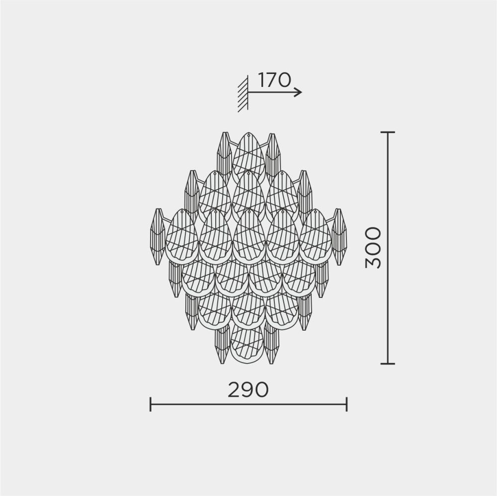 Настенный светильник MODELUX premium ML.8861.03P GD