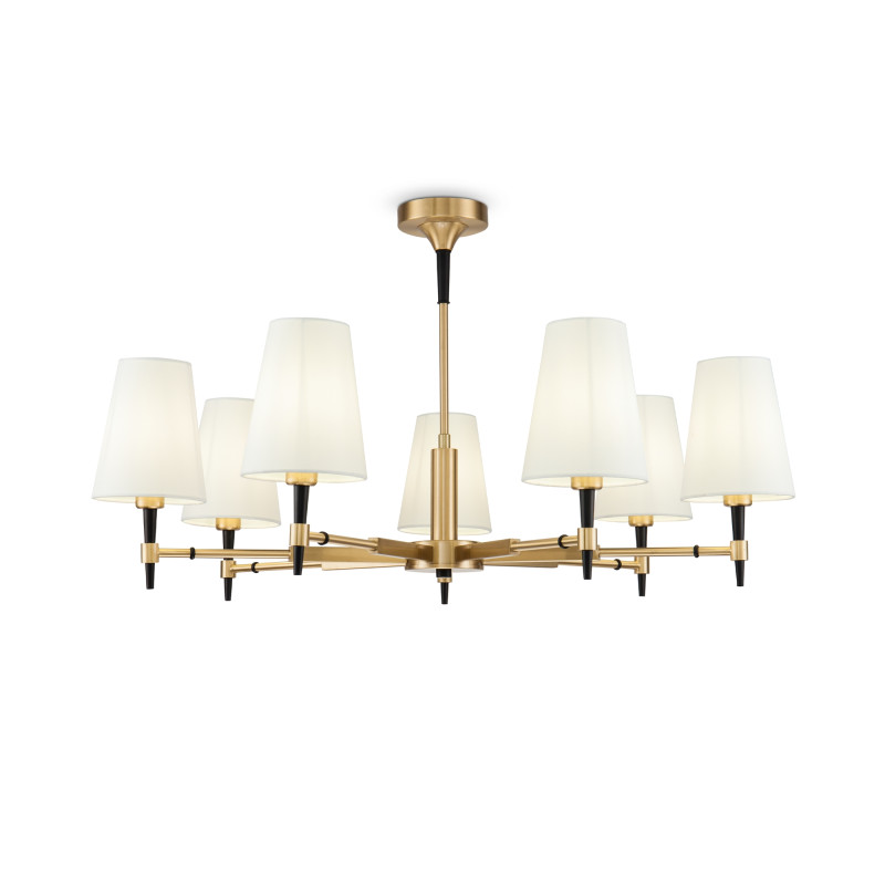 Подвесная люстра Maytoni Zaragoza H001CL-07BS, латунь, диаметр 88см