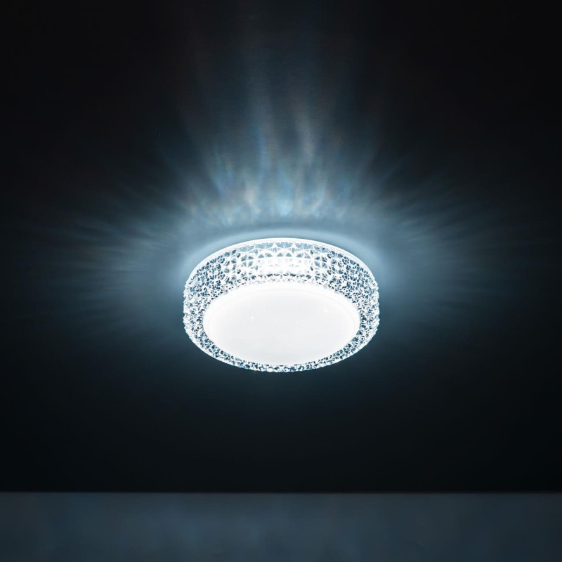 Светильник Citilux Альпина Смарт CL718A12G, 13W LED, 3000-5500K, диаметр 21 см, белый