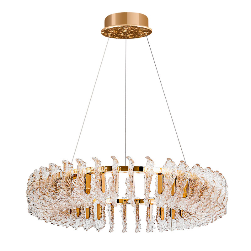 Люстра 80*18 см, 1 LED*53W, 4000 К, Divinare Anna 1138/01 LM-125, Золото
