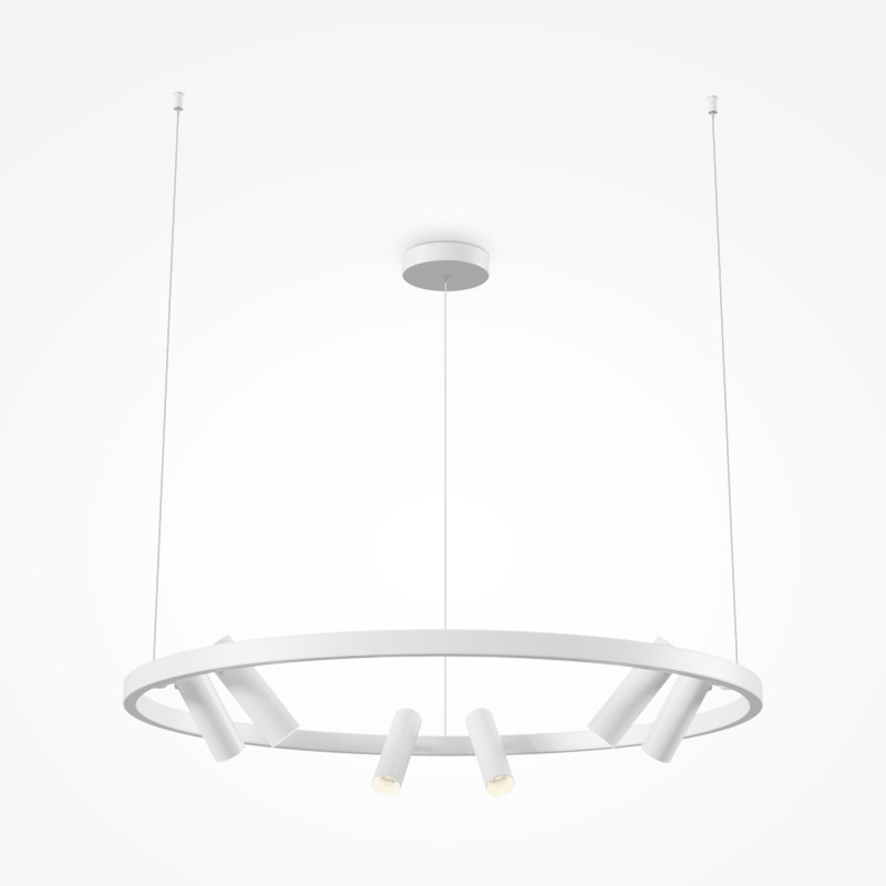 Подвесная светодиодная люстра 90 см, 40W, 3000-4000К Maytoni Satellite  MOD102PL-L42WK белый
