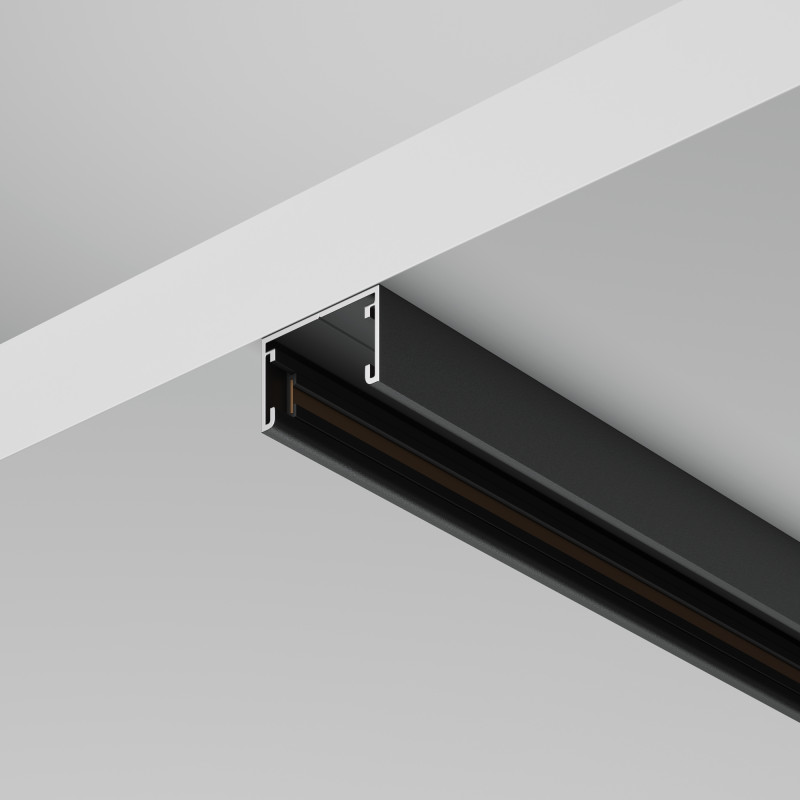 Шинопровод накладной для трековых светильников 300*2*1,2 см, Maytoni Technical Busbar trunkings Basity TRX172-113B черный