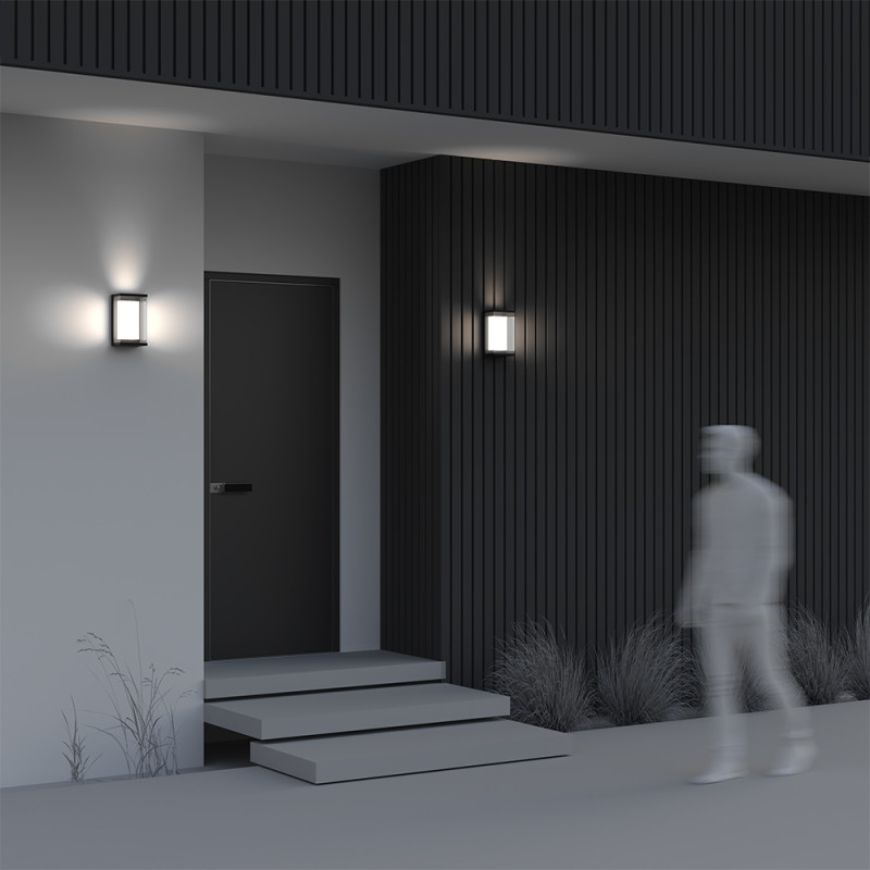 Уличный настенный светодиодный светильник Maytoni Baker Street O021WL-L10B4K