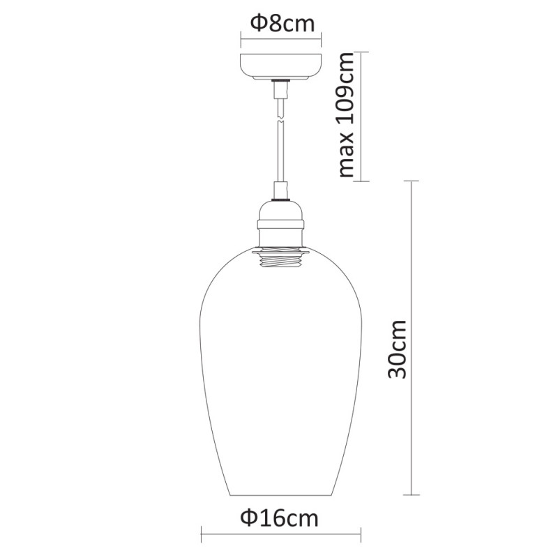 Подвесной светильник Arte Lamp A9291SP-1CC хром, диаметр 16 см