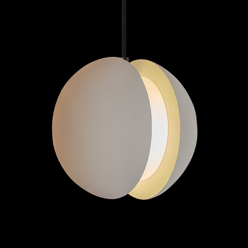 Подвесной светильник 13 см, LOFT IT Yo-yo 10481 White, черный-бетон