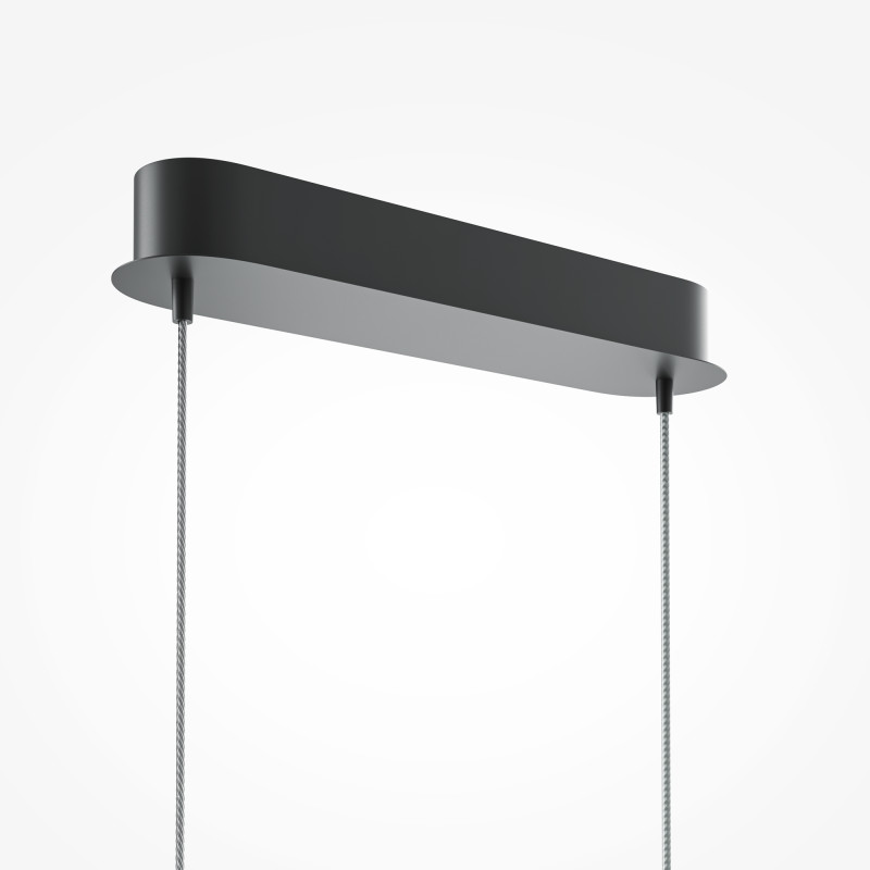 Подвесной светильник 98*7*305,7 см, LED, 15W, 3000К, Maytoni Light Reflection MOD243PL-L18BK черный