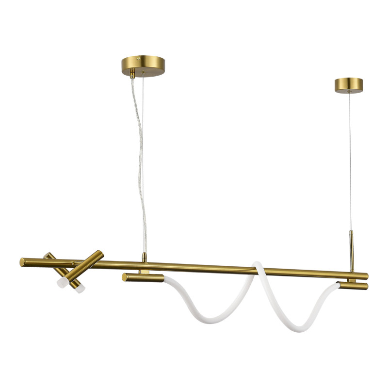 Светильник 120 см, 17W, 4000K, ST Luce Marlow SL6118.303.03, латунь