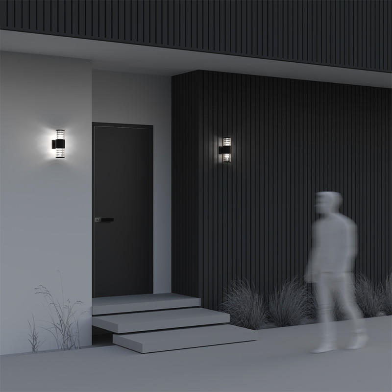 Уличный настенный фонарь Maytoni Bronx O576WL-02B, черный