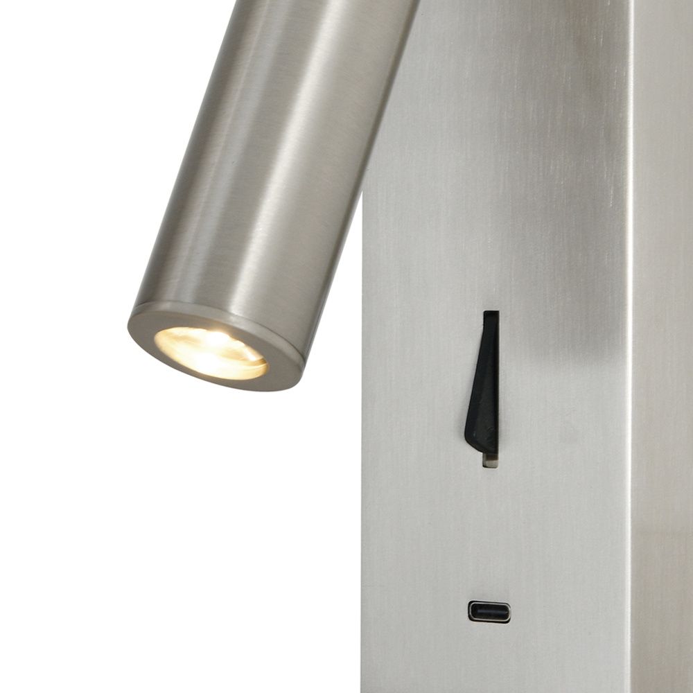 Бра 3*18 см, *LED*3W, 3000K, Mantra Tarifa MAN8986, матовый хром