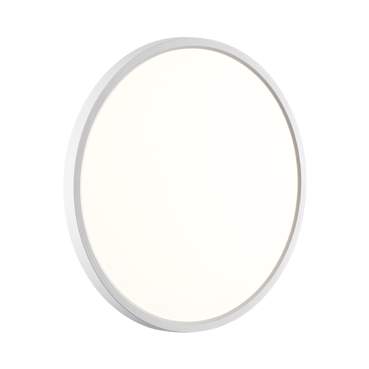 Cветильник 40*2,5 см, LED 32W, 3000/4000 К, IP40, белый, пластик Sonex Alfa White, 7659/32L