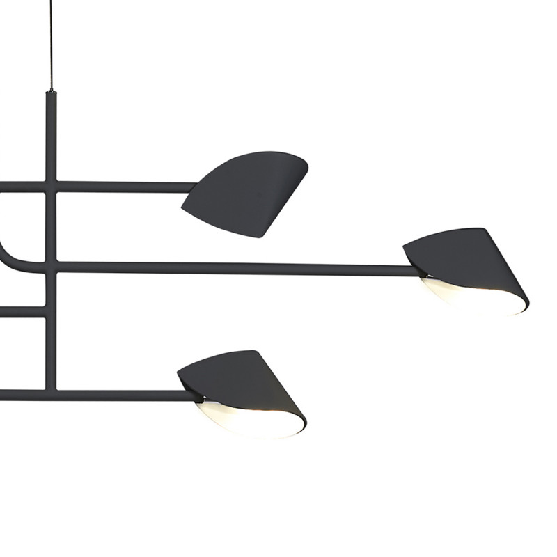 Люстра 110*15*72 см, LED * 6 45W, 3000К Mantra Capuccina 7579, черный