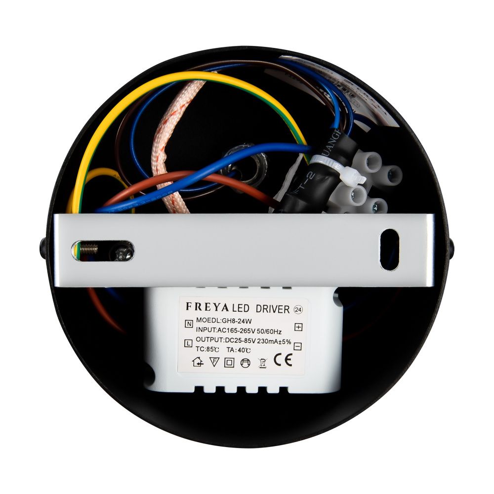 Бра 36*13*-8,5 см, *LED*7W, 4000K, Freya Тайна / Mystery FR6063WL-L12B, Черный
