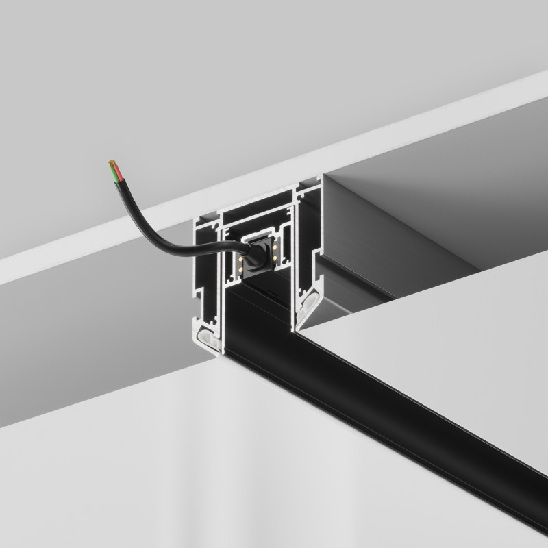 Профиль встраиваемый 200 см для натяжного потолка Maytoni Technical Magnetic track system Gravity TRA010MP-212S белый