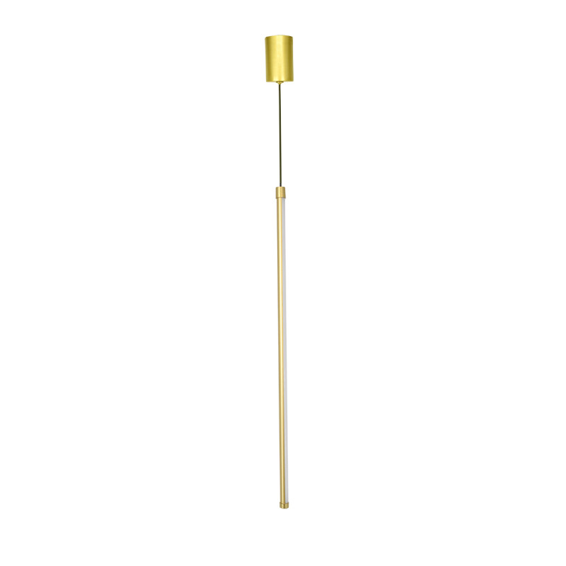 Подвесной светильник 1,6*1,6*160 см, LED, 14W, 4000К, Indigo LINEA V000128L золотой, 14024/B/1P Brass