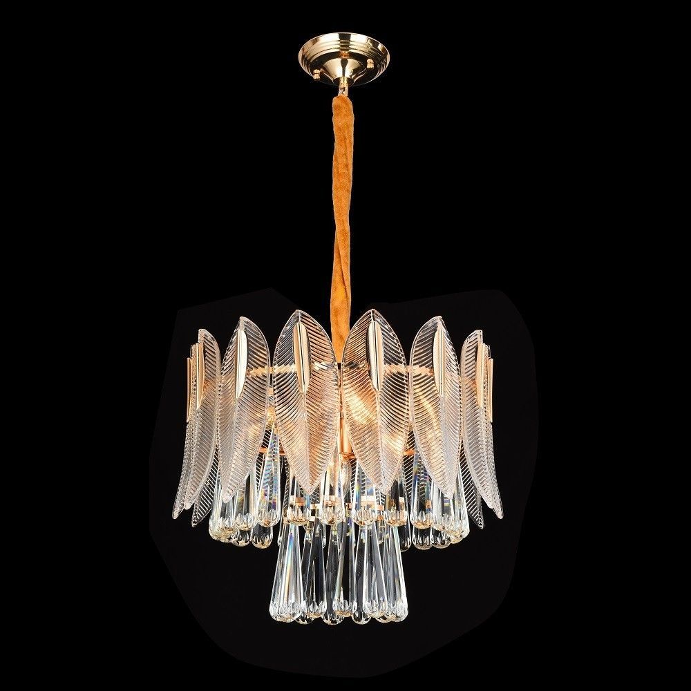 Люстра 45*45*100 см, 8*E14 Gerhort G21142/8GD+CL, Золото