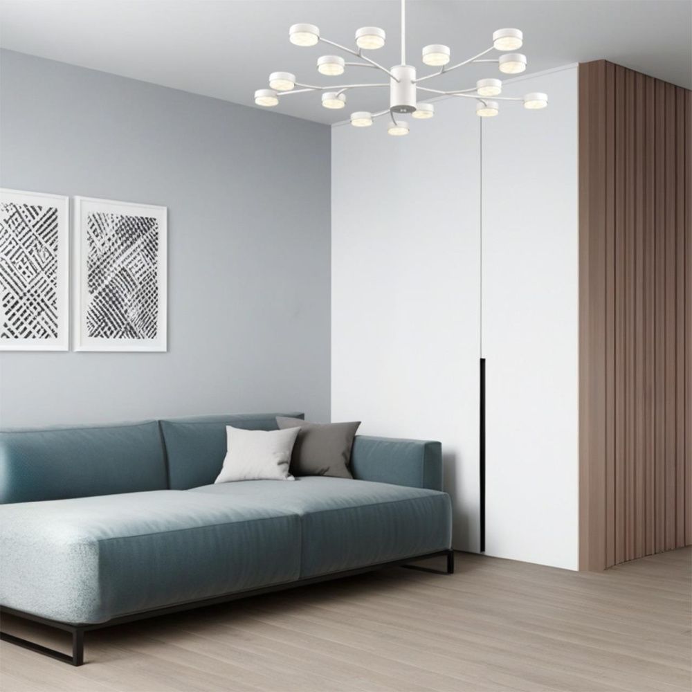 Люстра *100*-48 см, 15*GX53*7W, K, Lumion TORINA 8265/15, белый