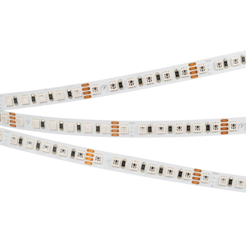 Лента RT-G120-8mm 24V RGB (11 W/m, IP20, 3838, 5m) (Arlight, Открытый) 026832(2). Цена указана за 5 метров. Продается кратно 5 метрам.
